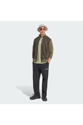 Adidas Terrex Multi Essentials Climawarm+ Rüzgar Geçirmez Erkek Polar Ceket Kf9767 Yeşil