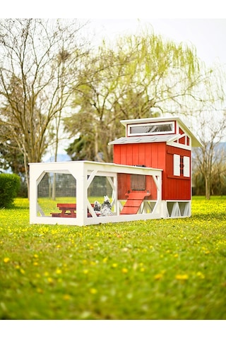 Mandu Ahşap Bahçeli Tavuk/kuş Kümesi Mini Çiftlik