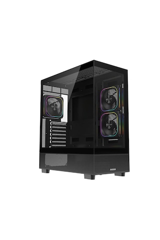 Fazeon F17 750w 80plus Bronze 3x120mm Argb Fanlı Atx Siyah Bilgisayar Kasası