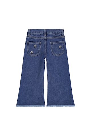 Civil Girls Çiçek Nakışlı 2-5 Yaş Pantolon - Mavi