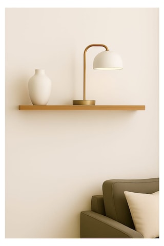 Yankı-BYEG 50 cm safir Meşe Mdf Gizli Bağlantı Duvar Rafı