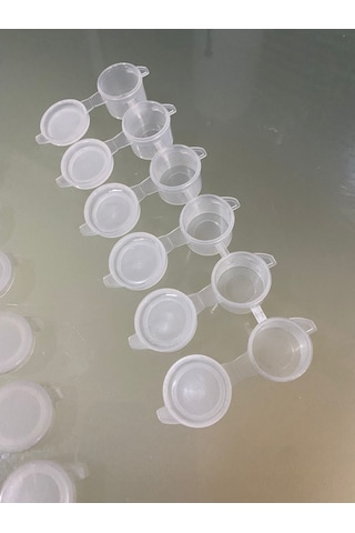 4 Ml 6'Lı Plastik Boş Boya Kutusu 50 Adet 300 Göz