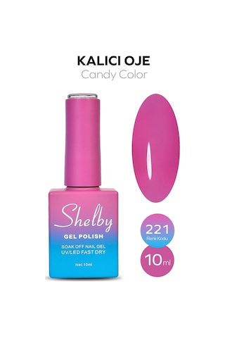 Shelby 10 Ml. A221 Candy Kalıcı Oje