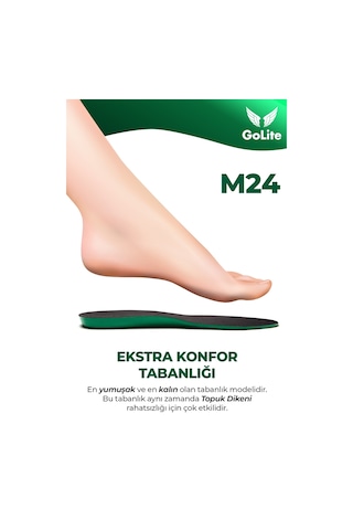 Extra Konfor Ayakkabı Tabanlığı, Memory Foam Hafızalı Topuk Diken