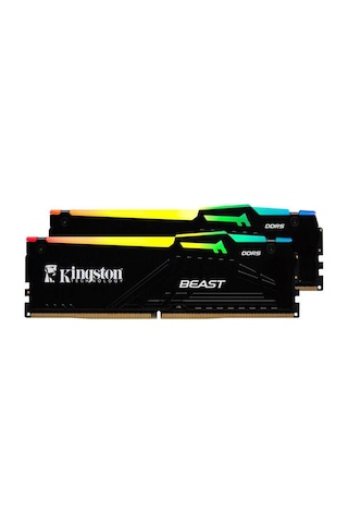 Kingston Beast Rgb 64gb 2x32gb Ddr5 6000mhz Cl36 Siyah Ram-kf560c36bbeak2-64tr