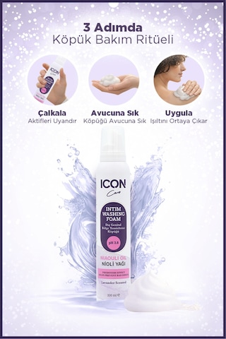 Icon Intım Genıtal Bölge Temizleme Köpüğü 2'li Set