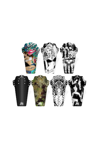 Folinda 7'li Bisiklet Çamurluk Seti - Pp5 Malzeme, Ön/arka Çatal Uyumlu, Kir Ve Su Engeli, Kolay Kurulum Çok Renkli