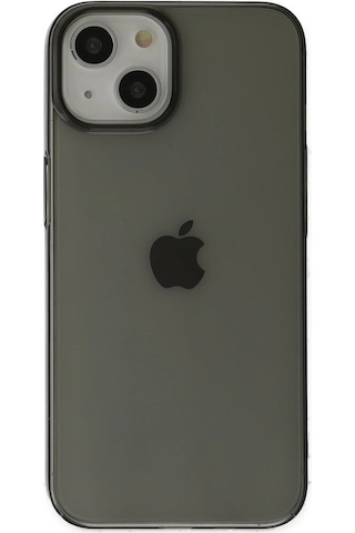 Newface Apple iPhone Uyumlu 14 Plus Kılıf Pc Sert Şeffaf Kapak Semeglbl - 8 - Siyah