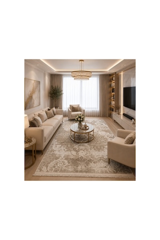 160 230 Premium Salon Halısı Vizon-kahve