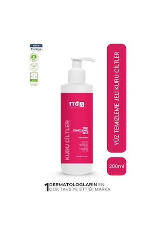 Tto X Yüz Temizleme Jeli Kuru Ciltler 200 Ml