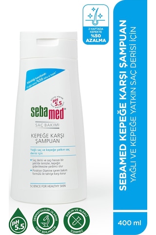 Sebamed Kepek Karşıtı Pirokton Olamin İçerikli Yağlanma Önleyici Etkili Şampuan 400 ML