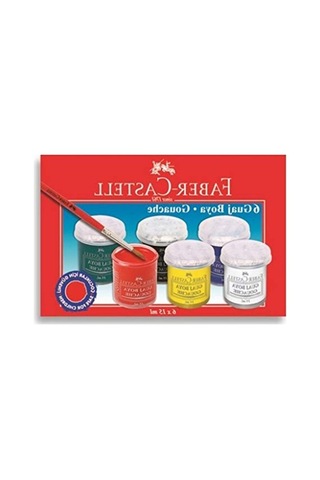 6 Renk Guaj Boya Seti: Faber-castell İle Sanat Aktiviteleri İçin 10'lu