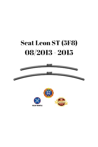 Seat Leon St 5f8 2013 2014 2015 Uyumlu Araca Özel Ön Cam Muz Tipi Silecek Süpürgesi Takımı 65/40cm 2li Set Silbak