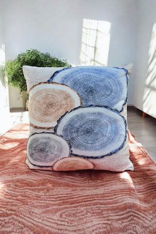 Modern Tarz Dijital Baskılı 4 Lü Dekoratif Kırlent Kılıfı Seti 43x43 Cm Şık Ve Renkli Tasarımlar Deniz Mavisi