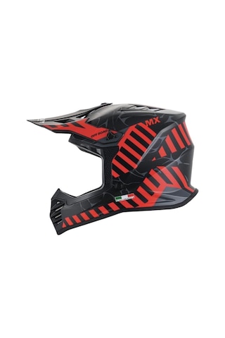 Sway Alert Full Face Tam Korumalı Kask 53-54cm Siyah - Kırmızı Siyah - Kırmızı