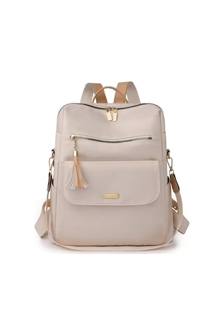 Ranyeek Kadınlar İçin Su Geçirmez Çanta - Oxford Kumaş, Çok Bölmeli, Seyahat-iş-okul Kullanıma Uygun Gri Renk Sırt Çantası Çok Renkli