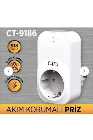 Cata Priz Regülatör Akım Korumalı Priz