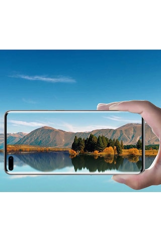 Huawei P40 Pro Zore Kamera Lens Koruyucu Cam Filmi Siyah