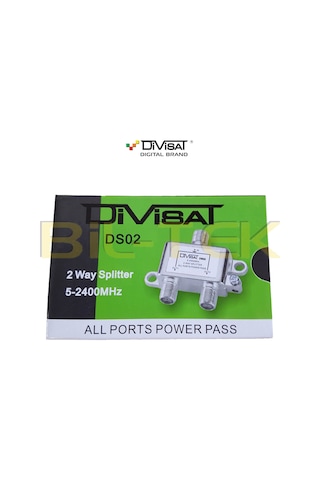 Divisat 1 Giriş 2 Çıkış 1/2 Splitter 5-2400