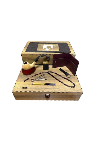 Pipsan Pipo Ahlat Ağacı Balsa Filitreli Çakmaklı Kartlık Anahtarlık Tesbih Set 605740-709148