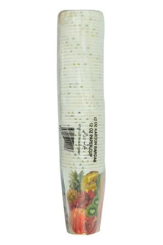 Karton Bardak 12 Oz Kullan At Sıcak Kağıt Otomat Bardağı 50 Li 1 Paket Diğer