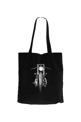 Chopper BW Siyah Kanvas Bez Çanta Siyah
