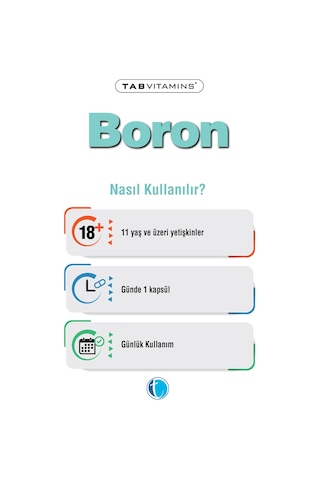 Tabvitamins Boron Bor 120 Kapsül