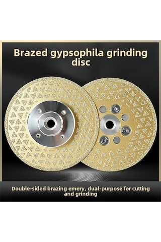 Tongxida Elmas Zımpara Levhası - Çift Taraflı Mermer El Fırçası 10 Cm, Kaba Kumu 45