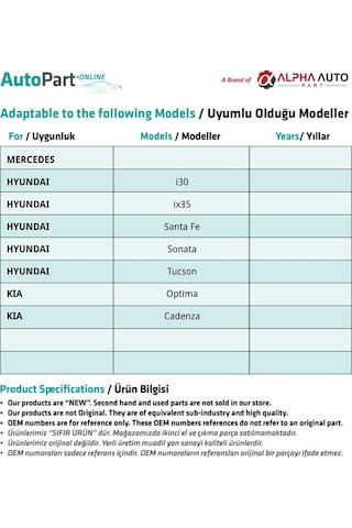 Hyundai İ30,ix35,santa Fe,sonata, Tucson İçin Sunroof Tamir Seti