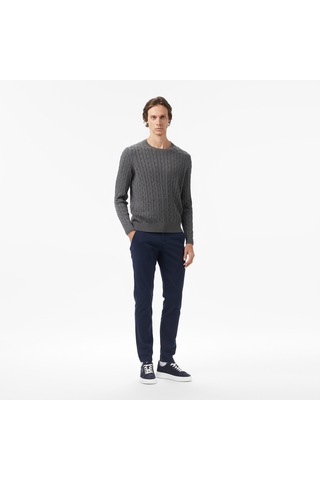 Nautica Erkek Gri Classic Fit Kazak Desenli S57226t Gri