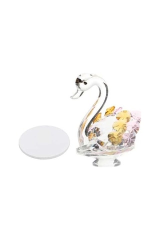 Opulentliving Swante Heykel Kuğu Doğum Yıldönümü Partisi Dekorasyonu 4.6x6.6cm Kristal 4.6cmx6.6cm