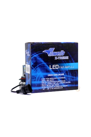 İnwells X-Treme H4 Csp Led Xenon Çip - 9000L 6000K