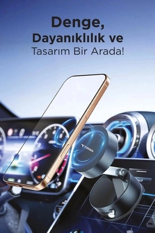 Premium Torima Telefon Tutucu Jx054 Siyah Ofis Aksesuarı Araç Gereci Manyetik Stant