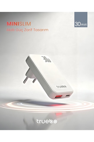 Truebo MiniSlim 30w Hızlı Şarj Adaptörü