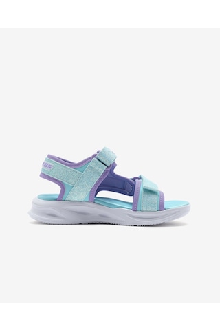 Skechers Sola Glow Sandal Büyük Kız Çocuk Mavi Işıklı Sandalet 303024l Lblv Mavi