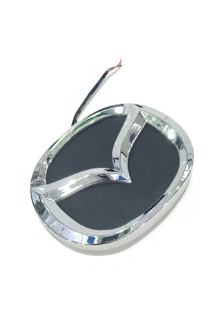 Mazda 4d Işıklı Logo Arma Kırmızı 10/7.9 Cm Led Logo Arma Mazda Illuminated Vehicle Logo