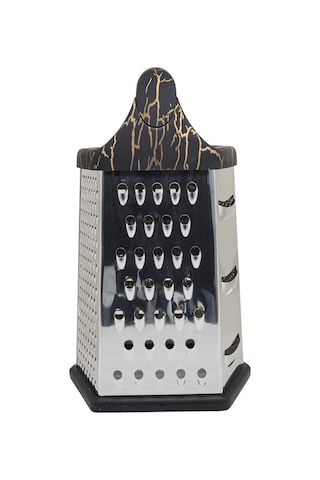 Paslanmaz Çelik Rende Mermer Desenli Altıgen Rende Silikon Saplı