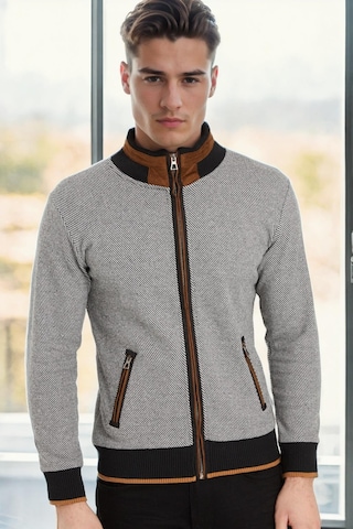 1021 Dewberry Erkek Sweatshırt-koyu Diagonal Siyah Koyu Diagonal Siyah