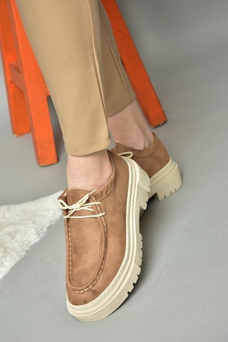 Fox Shoes R294783002 Vizon Süet Kadın Ayakkabı 001