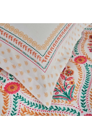 Karaca Home Carmenta Kiremit %100 Pamuk Çift Kişilik Nevresim Takımı Kiremit