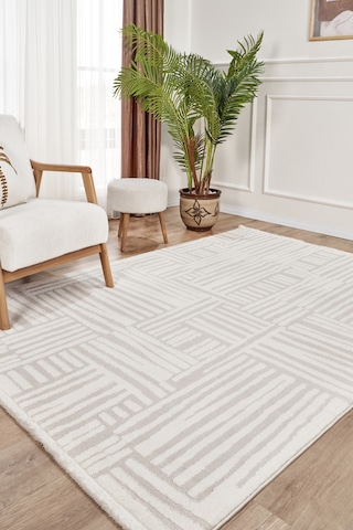 Kaşmir Halı 7/24 Plushy Tova Cream 80x300 Cm Krem