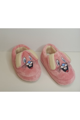 Huzurlu Adımlar Neşeli Tavşan Peluş Ev Pandufu Pembe