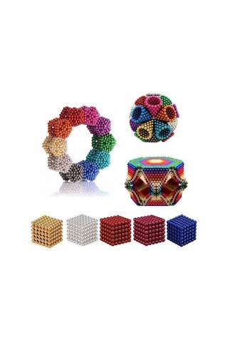 No Name Renkli Manyetik Mıknatıs Toplar 5Mm 216 Adet Neocube Neo Cube Küp
