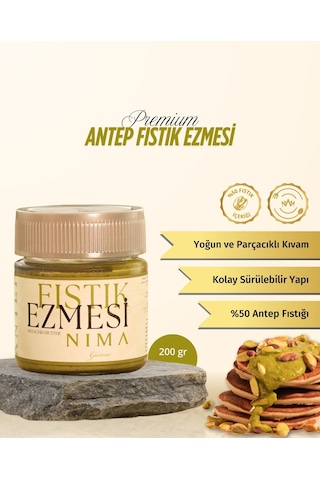 Nima Gurme Premium Antep Fıstık Ezmesi 200 G