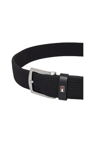 Tommy Hilfiger Denton Elastıc 3.5 Erkek Siyah Kemer - Am0am13354 Siyah