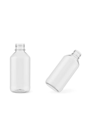 250 Ml Şeffaf Boş Pet Şişe Gülsuyu Vb Ürünler Için, Dayanıklı Ve Hafif Plastik Şişe Kapakları Pembe 100 Adet Şeffaf
