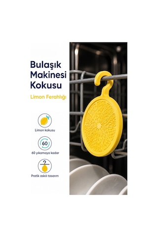 Bulaşık Makinesi Koku Giderici Ferahlatıcı Elma Nane Limon Kokulu Askılı Aparat