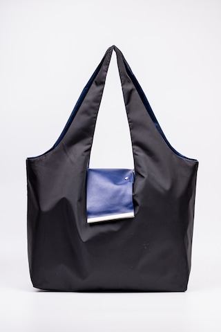 Fabric Craft Bag Omuz Çantası Siyah 50x60 Cm Katlanabilir Büyük Boy Tote Siyah - Lacivert