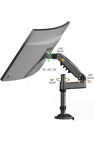 North Bayou NB H100 Amortisörlü Tek Kol Monitör Standı