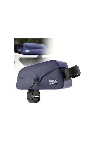 Willowhaven 1pc Royal Blue Rock Bros Manyetik Bisiklet Üst Boru Çantası Ayarlanabilir Kayış Dayanıklı Polyester Ahşap